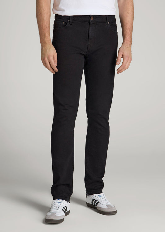 American Tall Men Americana Collection Dylan Slim Fit Jeans For Tall Men in Lark Black
