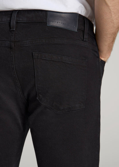 American Tall Men Americana Collection Dylan Slim Fit Jeans For Tall Men in Lark Black
