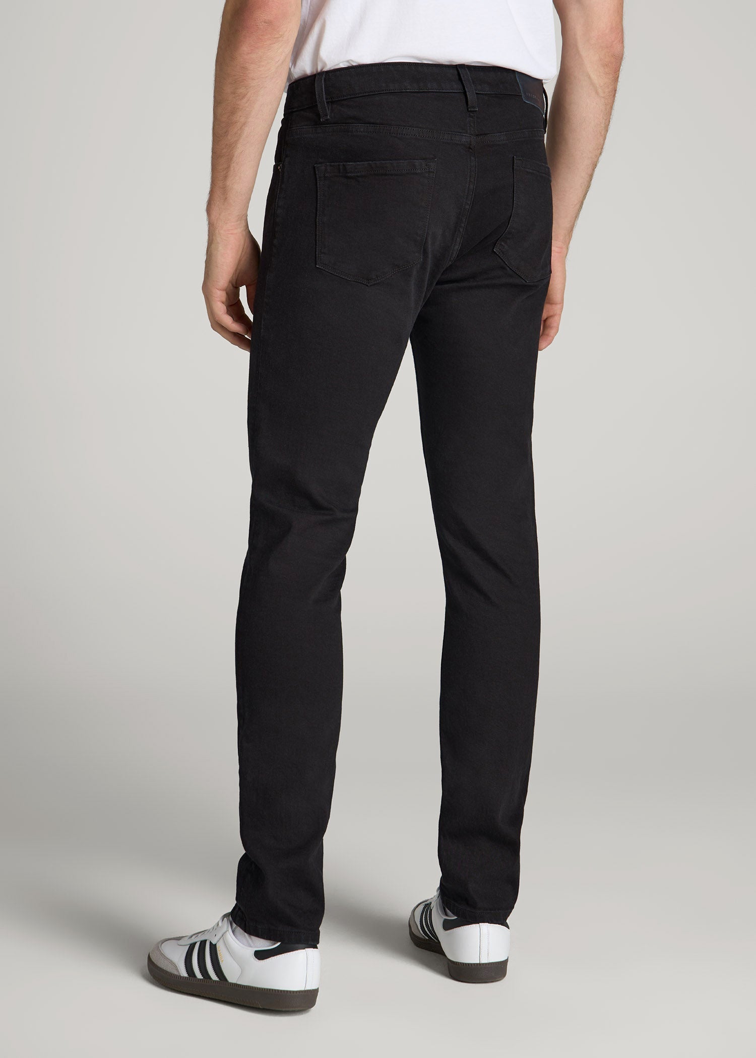 American Tall Men Americana Collection Dylan Slim Fit Jeans For Tall Men in Lark Black