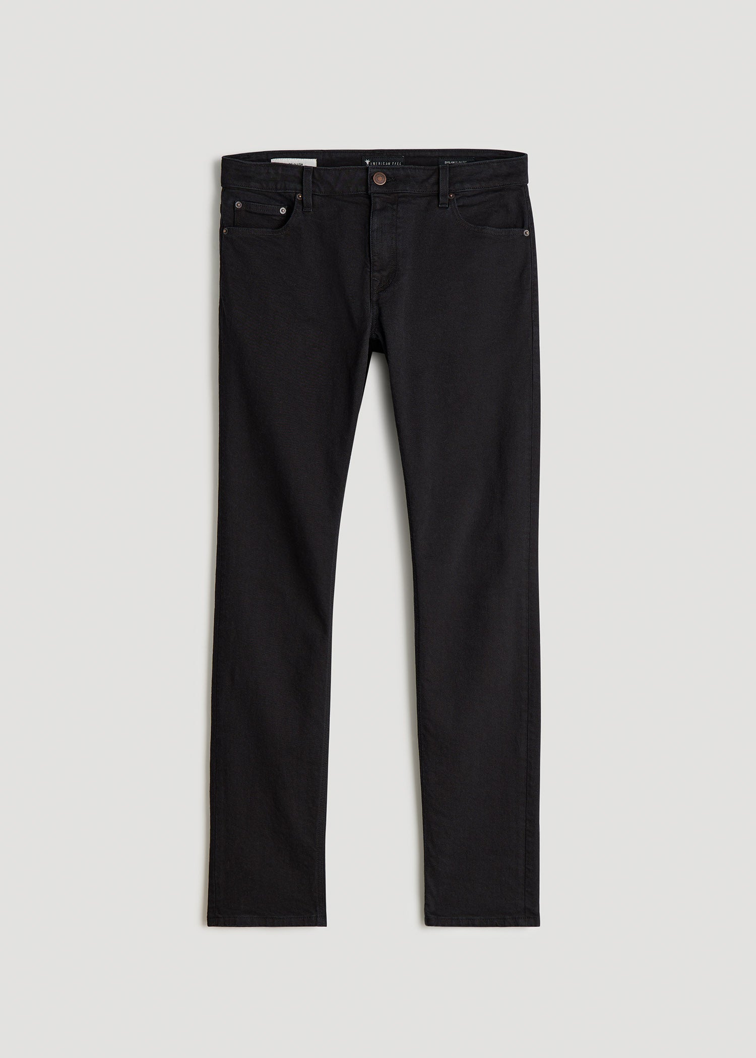 American Tall Men Americana Collection Dylan Slim Fit Jeans For Tall Men in Lark Black