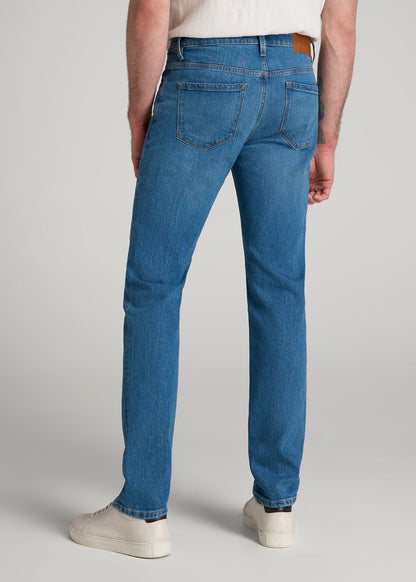 American Tall Men Americana Collection Carman Tapered Fit Jeans For Tall Men in Sail Blue