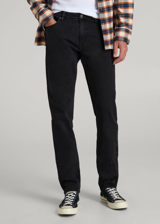 American Tall Men Carman TAPERED Jeans for Tall Men in Onyx Black Wash