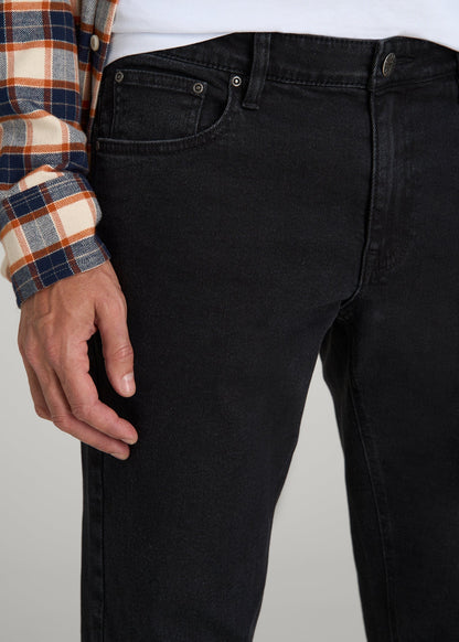 American Tall Men Carman TAPERED Jeans for Tall Men in Onyx Black Wash