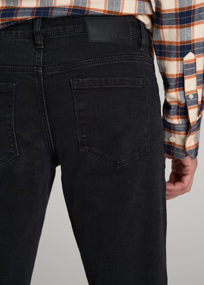 American Tall Men Carman TAPERED Jeans for Tall Men in Onyx Black Wash