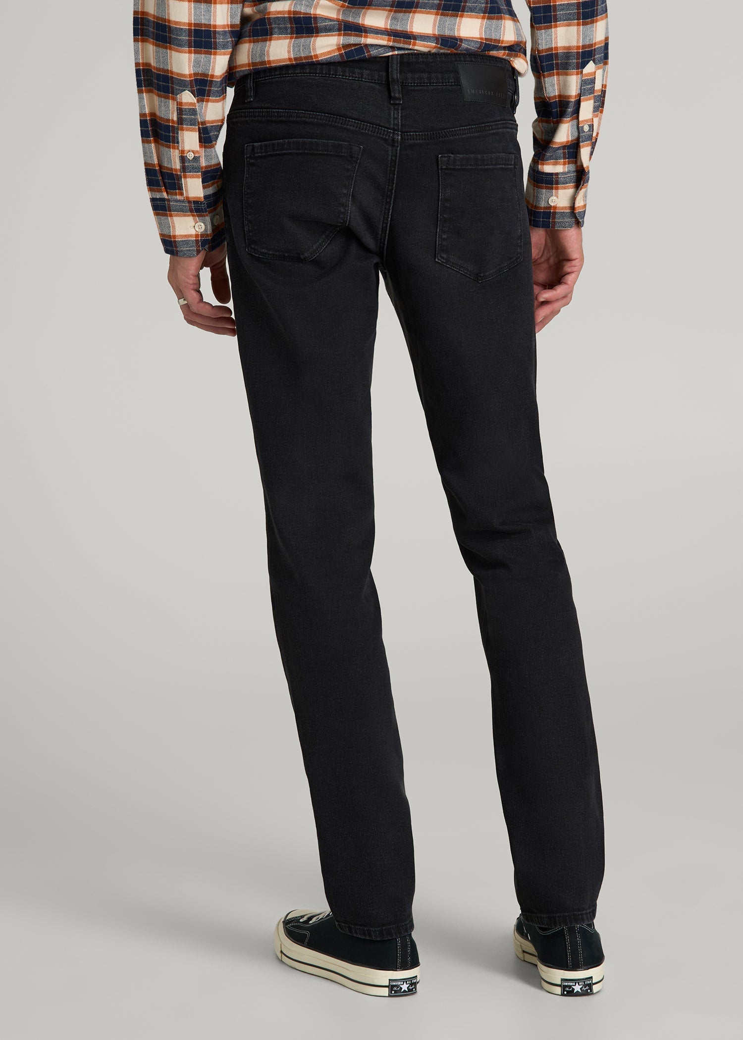 American Tall Men Carman TAPERED Jeans for Tall Men in Onyx Black Wash