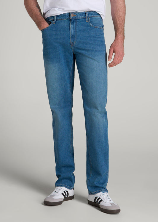 American Tall Men Americana Collection J1 Straight Fit Jeans For Tall Men in Sail Blue
