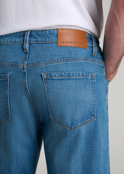American Tall Men Americana Collection J1 Straight Fit Jeans For Tall Men in Sail Blue