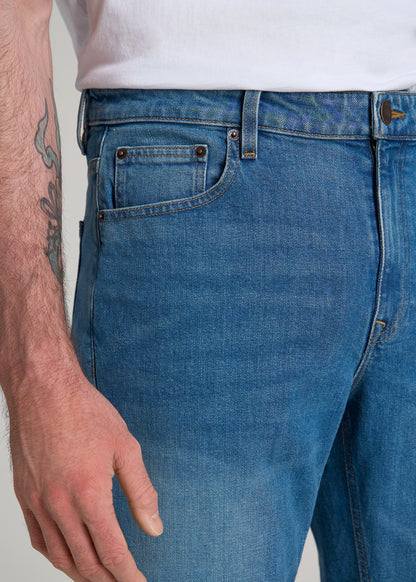 American Tall Men Americana Collection J1 Straight Fit Jeans For Tall Men in Sail Blue