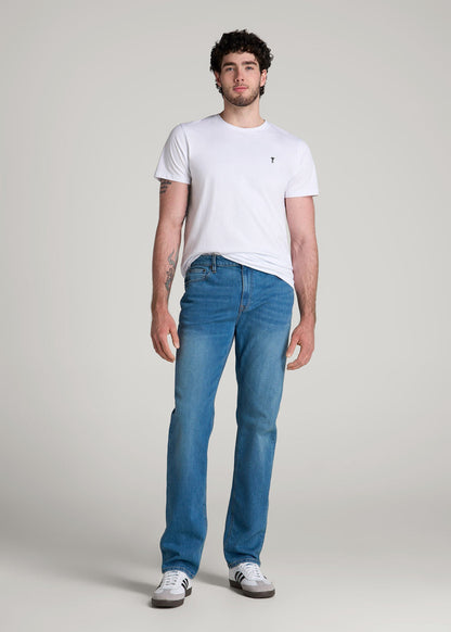American Tall Men Americana Collection J1 Straight Fit Jeans For Tall Men in Sail Blue