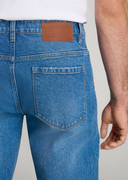 American Tall Men Milo RELAXED TAPERED FIT Jeans for Tall Men in Classic Mid Blue