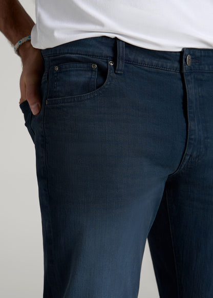 American Tall Men Carman TAPERED Jeans for Tall Men in Faded Blue Black