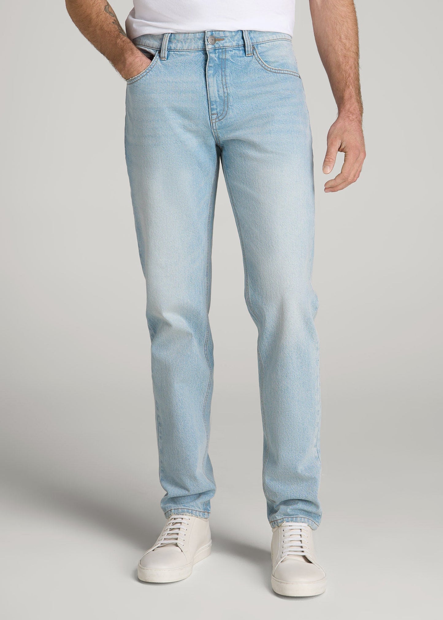 American Tall Men Milo RELAXED TAPERED FIT Jeans for Tall Men in Salt Lake Wash