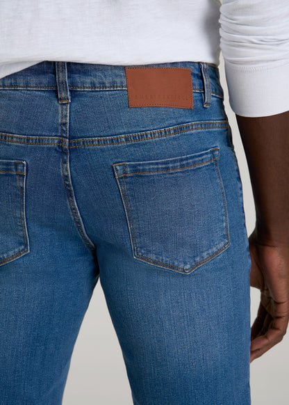 American Tall Men Carman TAPERED Jeans for Tall Men in Classic Mid Blue