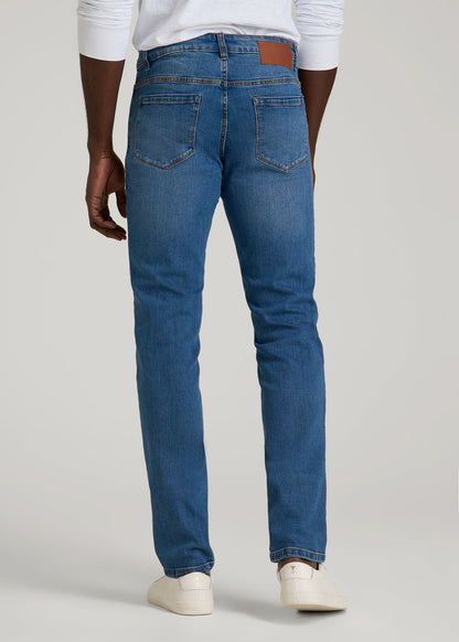 American Tall Men Carman TAPERED Jeans for Tall Men in Classic Mid Blue