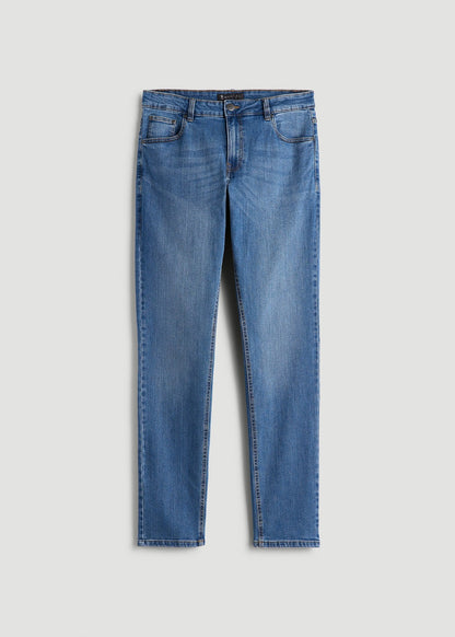 American Tall Men Carman TAPERED Jeans for Tall Men in Classic Mid Blue