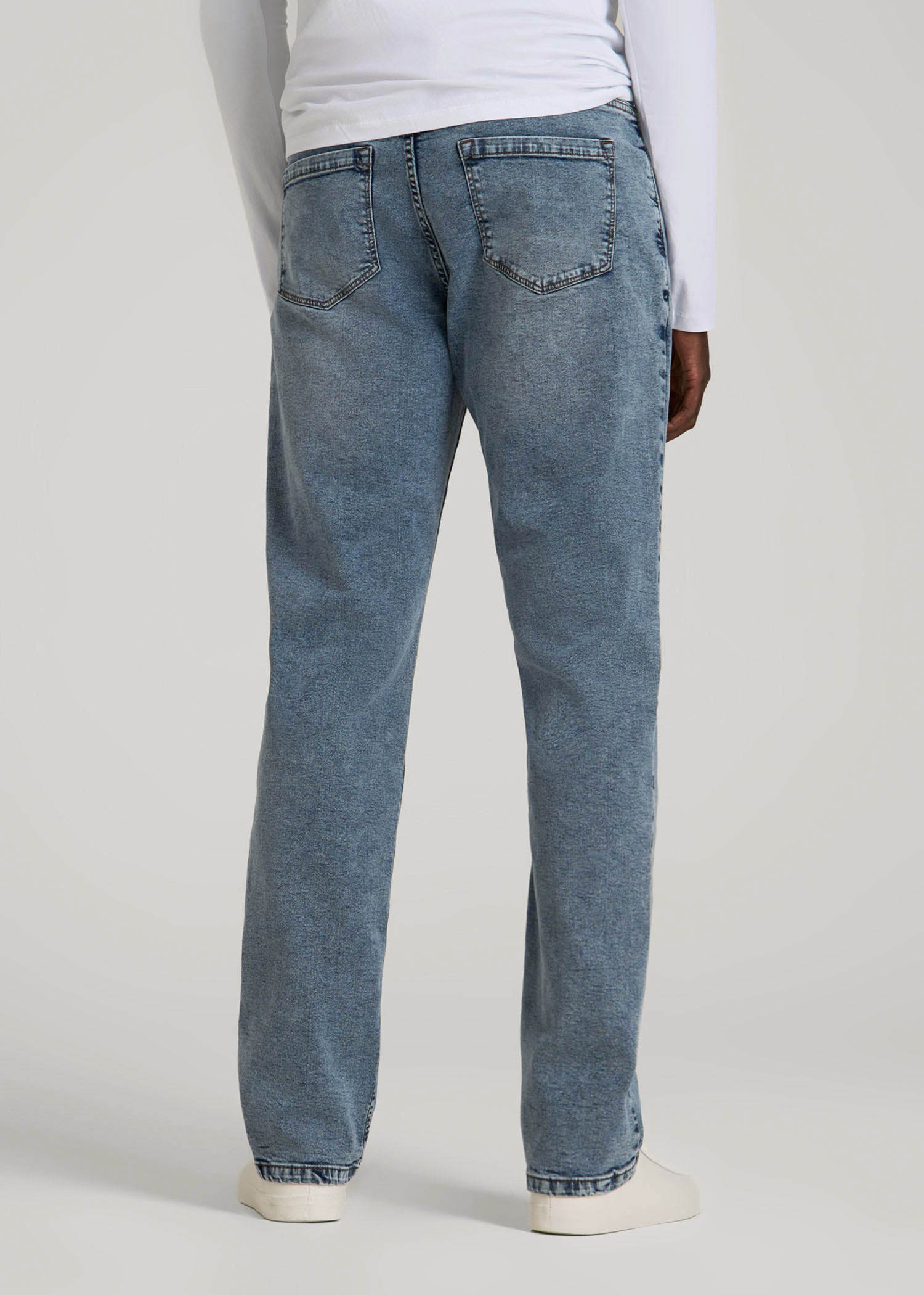 American Tall Men Mason Relaxed Fit Jeans for Tall Men in Vintage Faded Blue