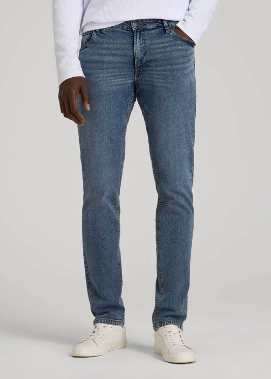 American Tall Men Carman TAPERED Jeans for Tall Men in Vintage Faded Blue