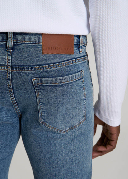 American Tall Men Carman TAPERED Jeans for Tall Men in Vintage Faded Blue