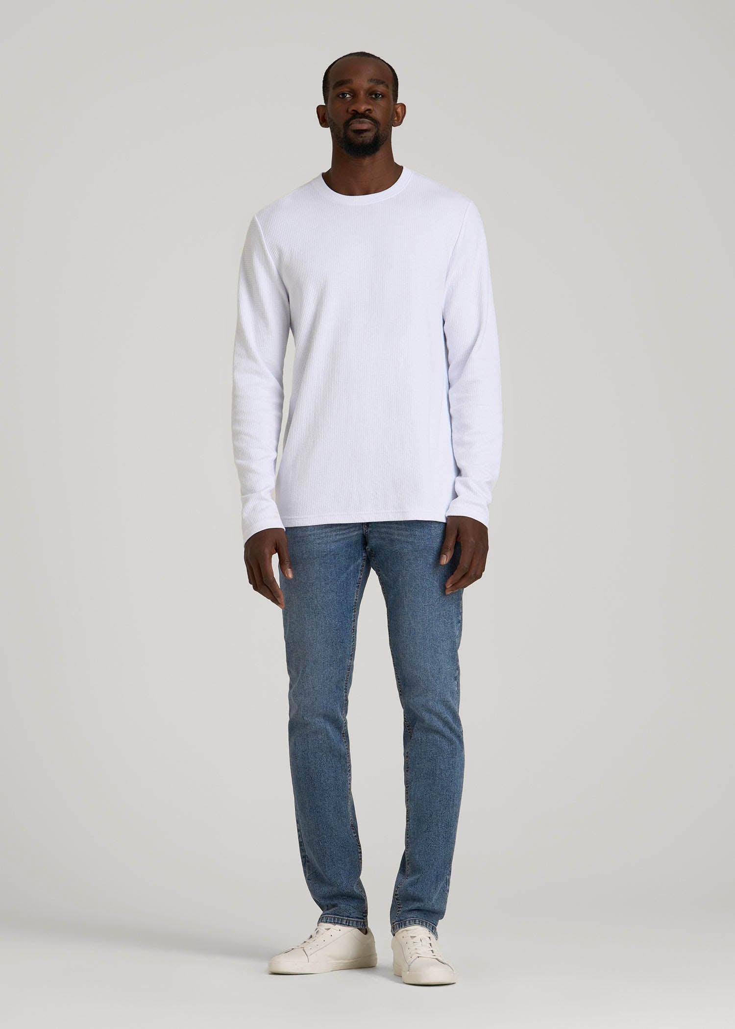 American Tall Men Carman TAPERED Jeans for Tall Men in Vintage Faded Blue
