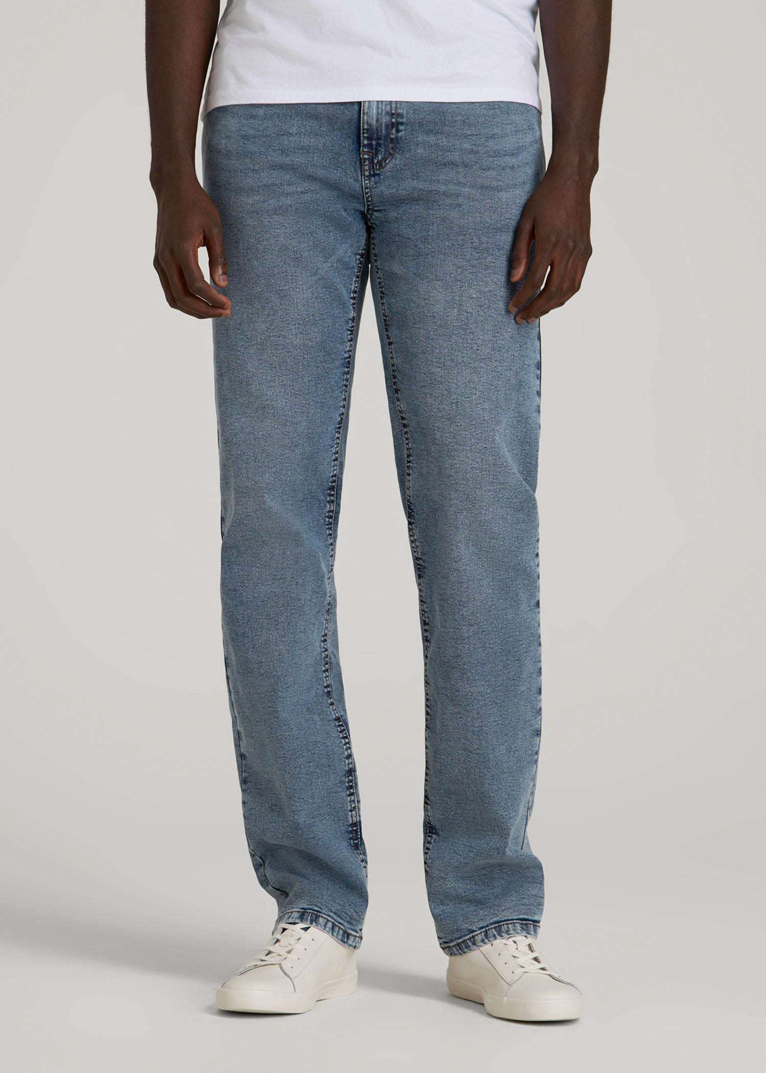 American Tall Men J1 STRAIGHT LEG Jeans for Tall Men in Vintage Faded Blue