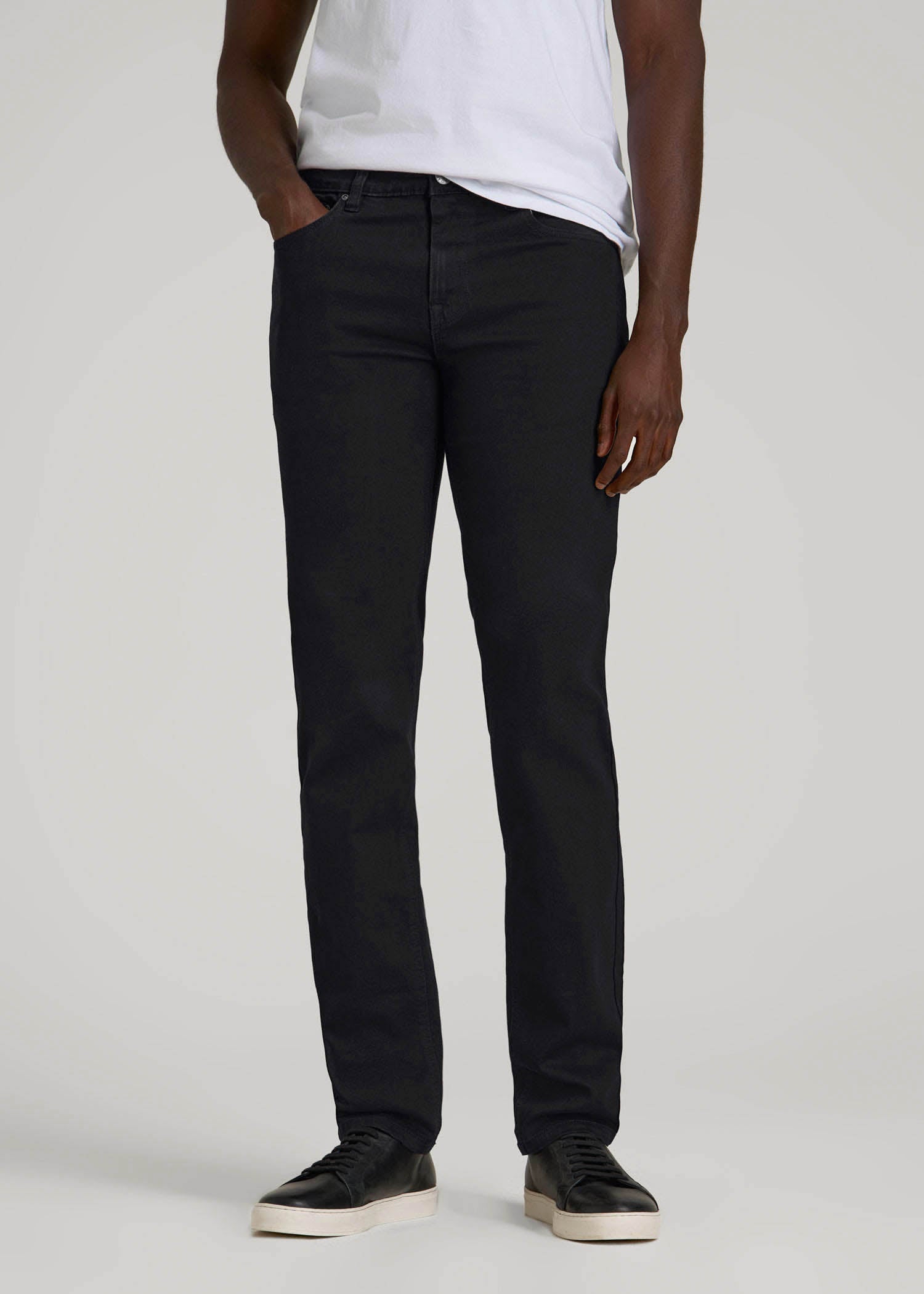 American Tall Men Dylan Slim Fit Jeans for Tall Men in Black