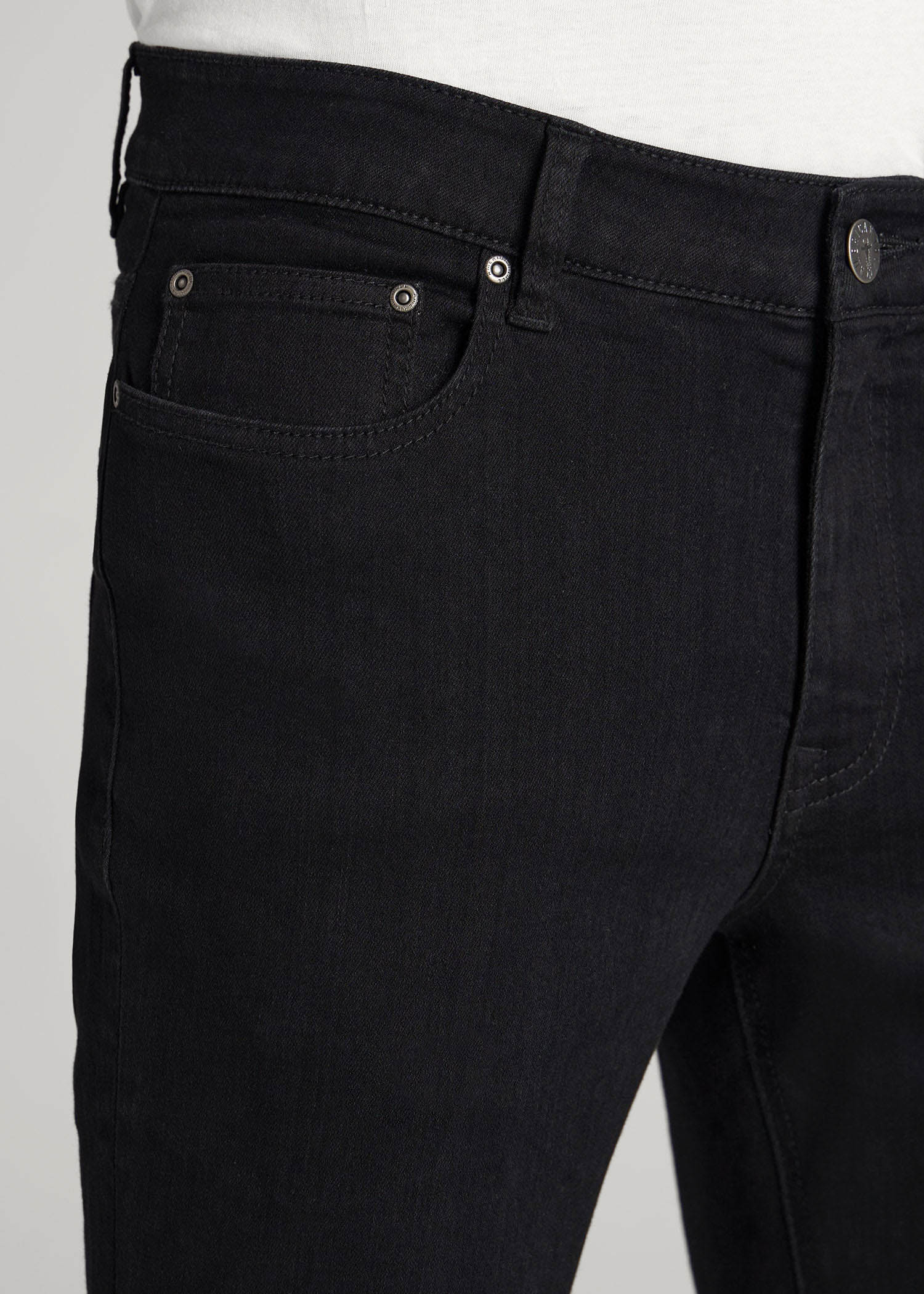 American Tall Men Dylan Slim Fit Jeans for Tall Men in Black