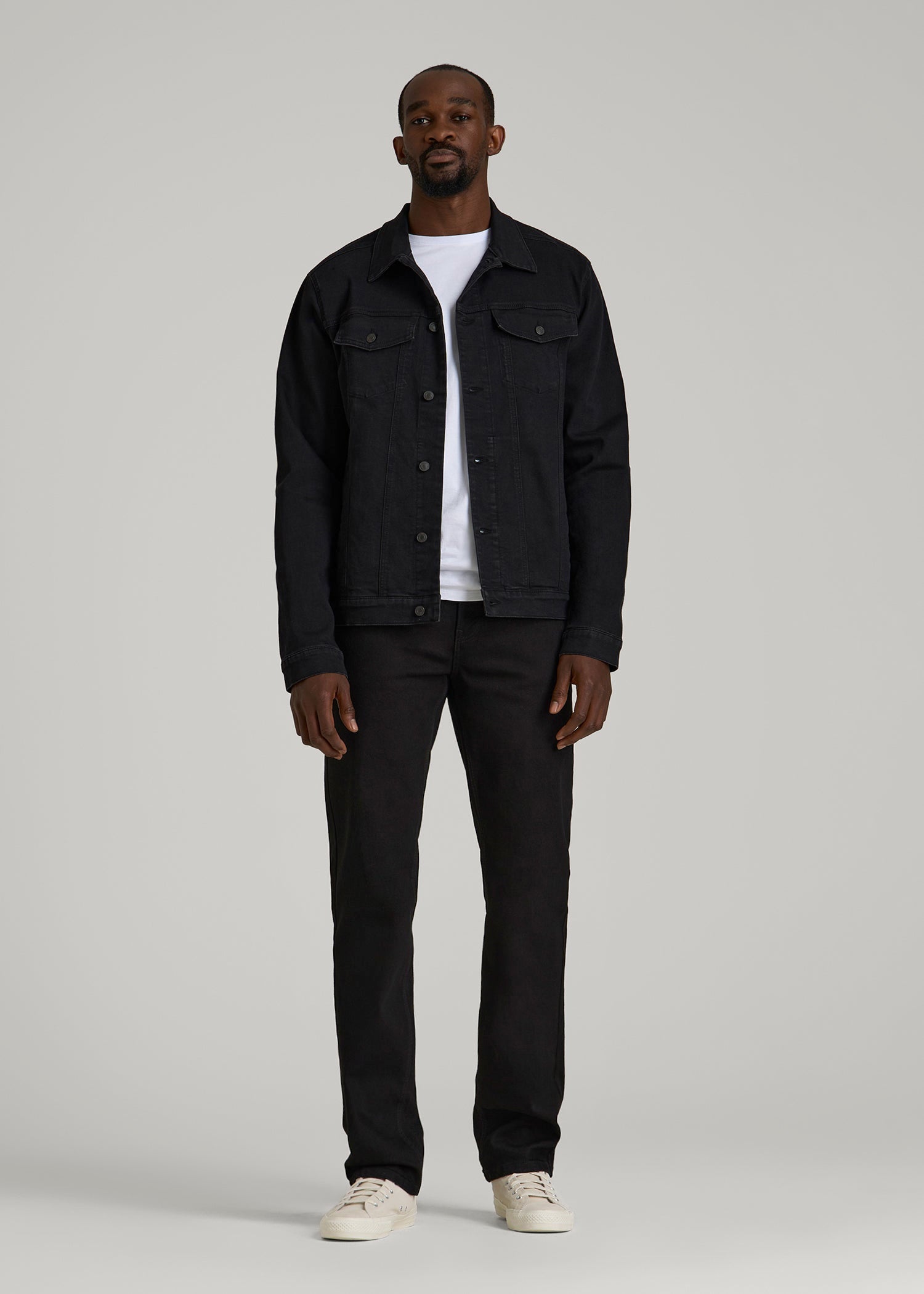 American Tall Men J1 STRAIGHT LEG Jeans for Tall Men in Black