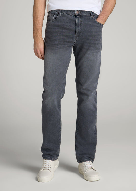 American Tall Men Americana Collection J1 Straight Fit Jeans For Tall Men in Wolf Grey