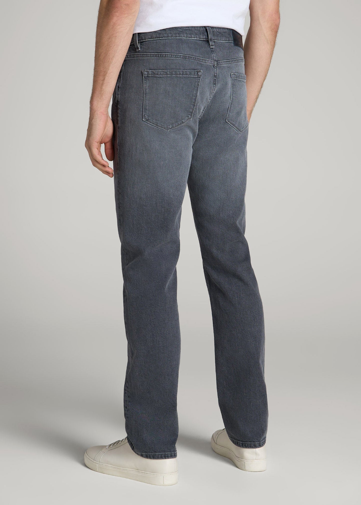 American Tall Men Americana Collection J1 Straight Fit Jeans For Tall Men in Wolf Grey