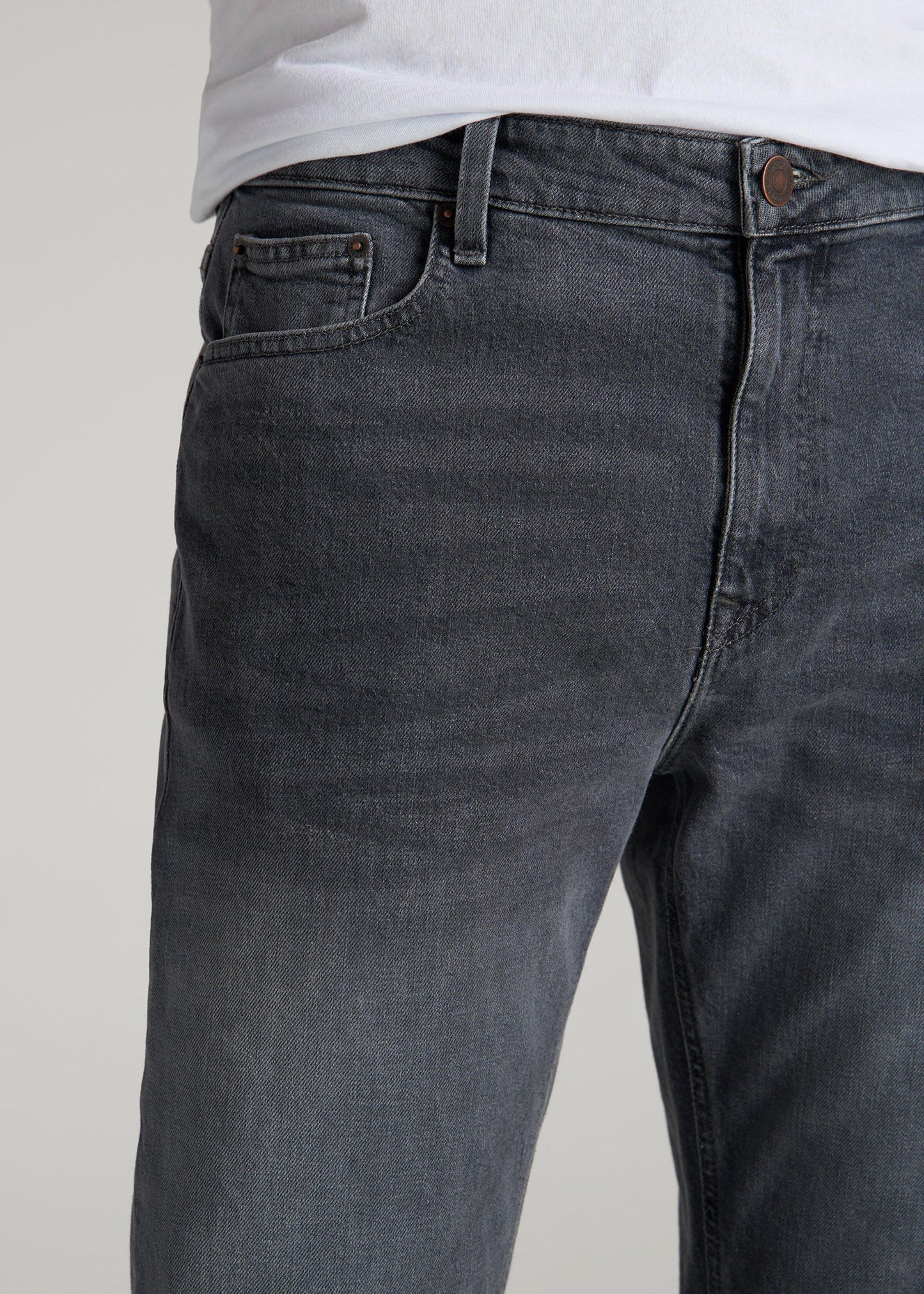 American Tall Men Americana Collection J1 Straight Fit Jeans For Tall Men in Wolf Grey
