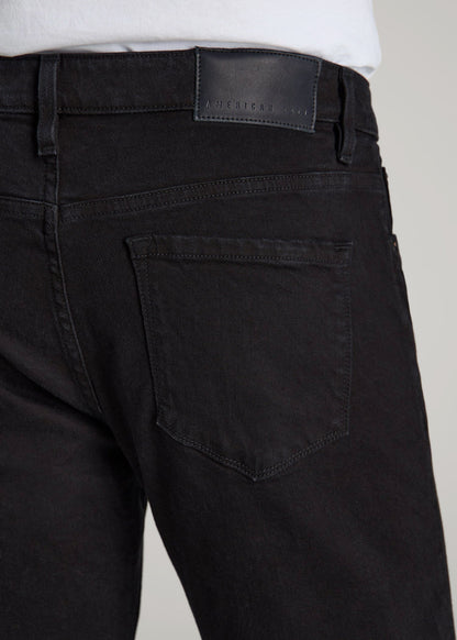 American Tall Men Americana Collection Carman Tapered Fit Jeans For Tall Men in Lark Black
