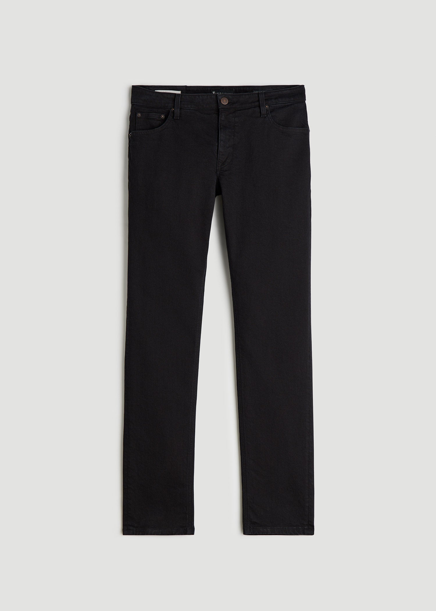 American Tall Men Americana Collection Carman Tapered Fit Jeans For Tall Men in Lark Black