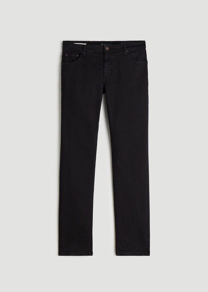 American Tall Men Americana Collection Carman Tapered Fit Jeans For Tall Men in Lark Black