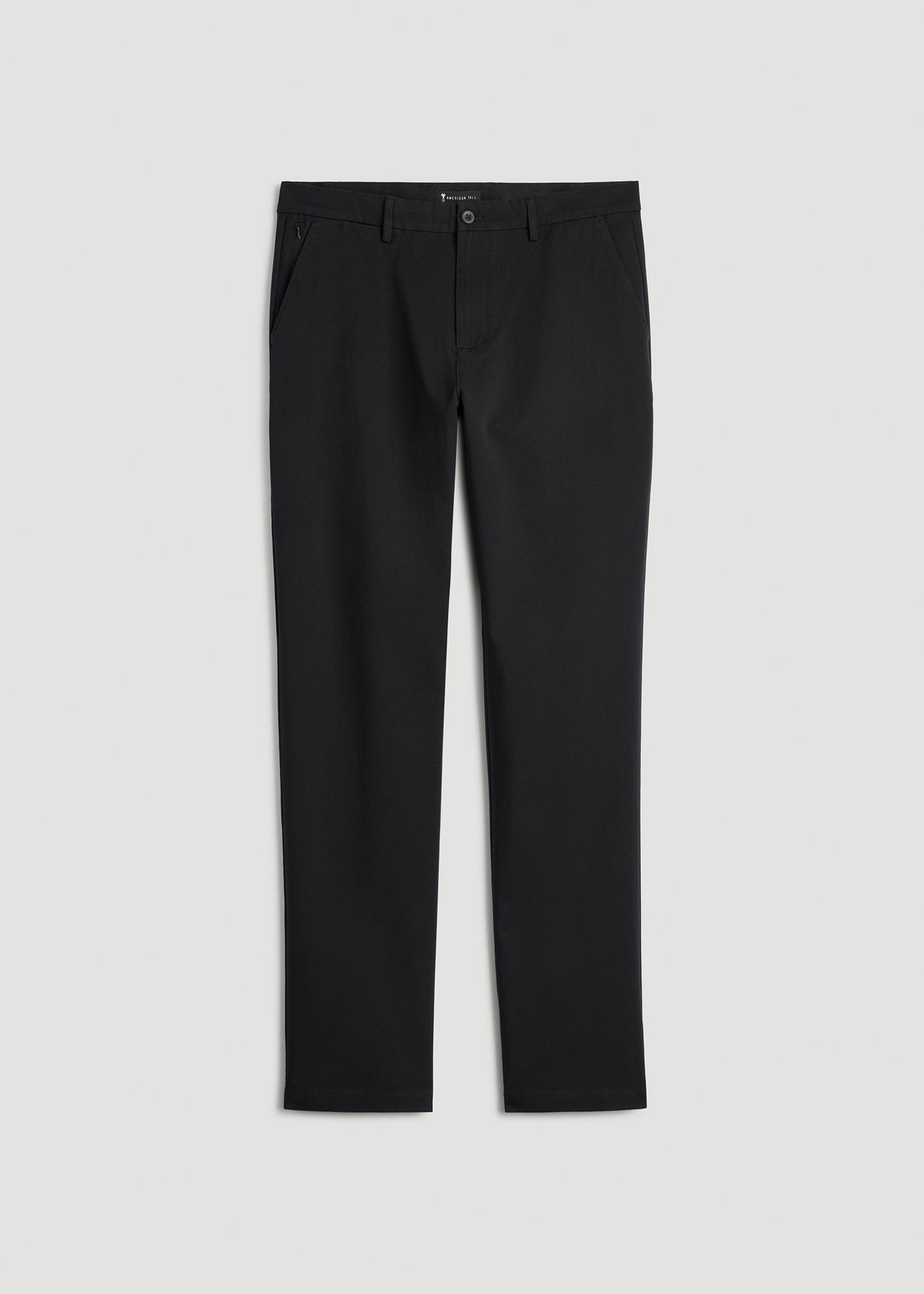 American Tall Men 4 Way Stretch Commuter RELAXED Chino Pants for Tall Men in Black