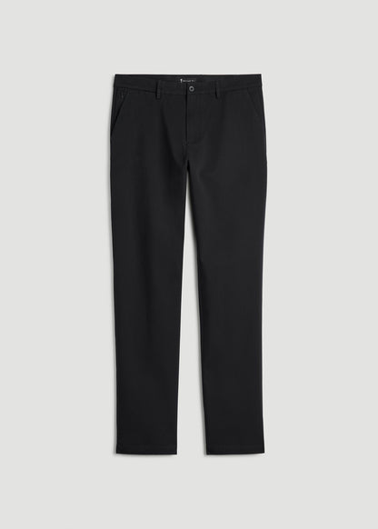 American Tall Men 4 Way Stretch Commuter RELAXED Chino Pants for Tall Men in Black
