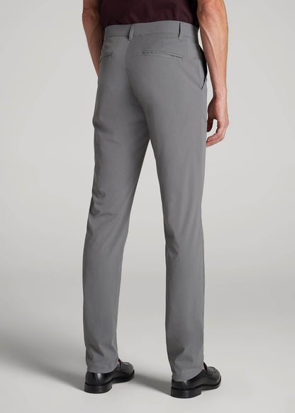 American Tall Men TAPERED FIT Traveler Chino Pants for Tall Men in Charcoal
