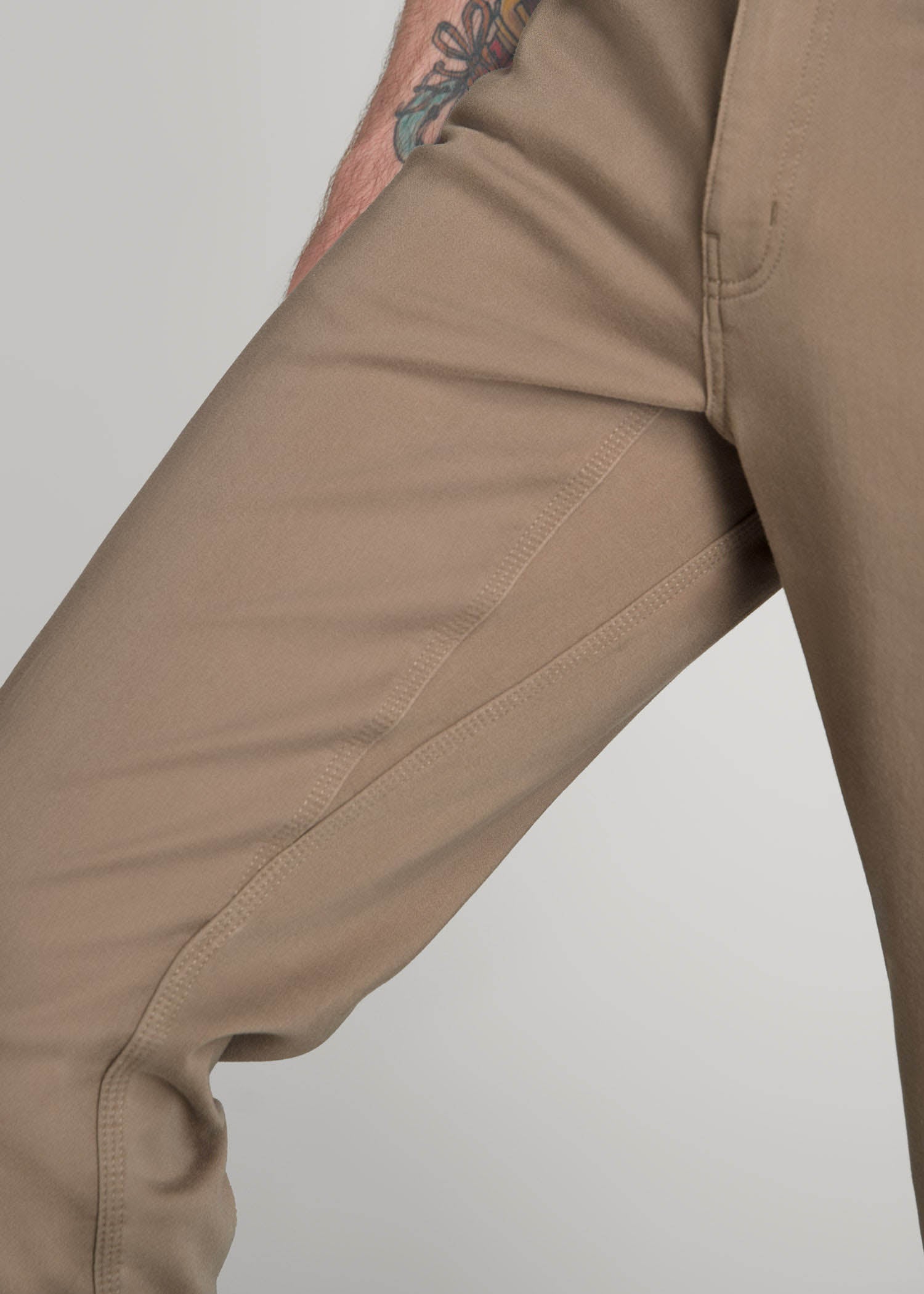 American Tall Men Everyday Comfort 5-Pocket TAPERED-FIT Pant for Tall Men in Dark Sand