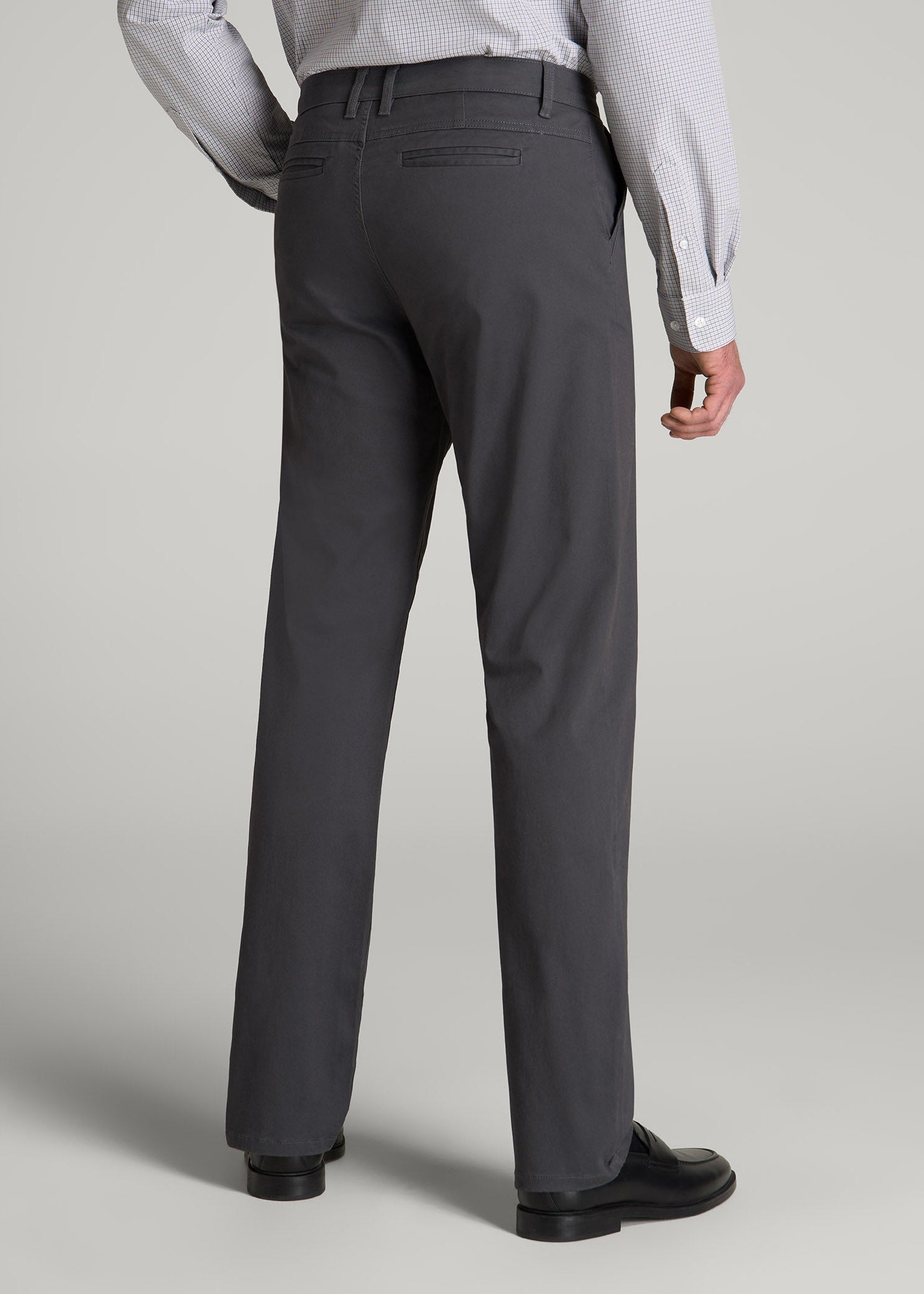 American Tall Men Mason RELAXED Chinos for Tall Men in Iron Grey