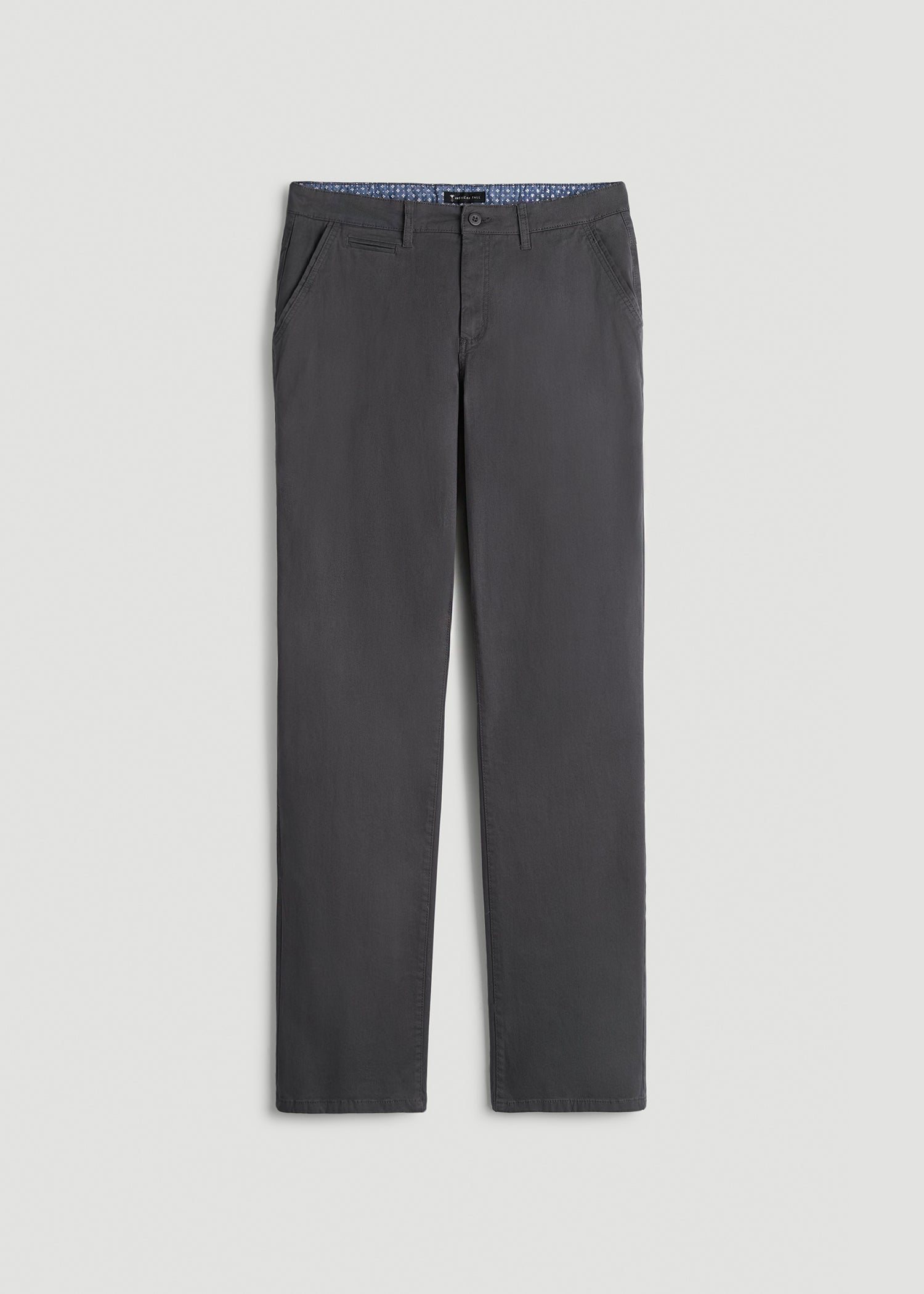 American Tall Men Mason RELAXED Chinos for Tall Men in Iron Grey