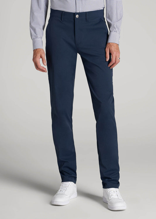 American Tall Men TAPERED FIT Traveler Chino Pants for Tall Men in Marine Navy