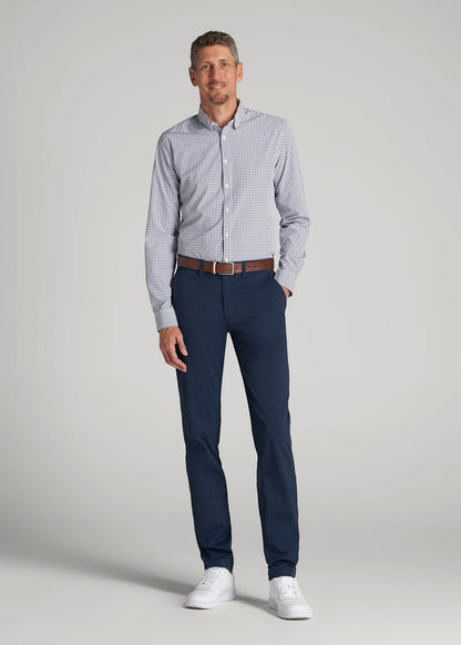 American Tall Men TAPERED FIT Traveler Chino Pants for Tall Men in Marine Navy