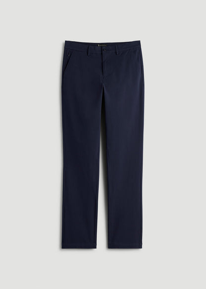 American Tall Men 4-Way Stretch Commuter Tapered Chino Pants for Tall Men in Patriot Blue