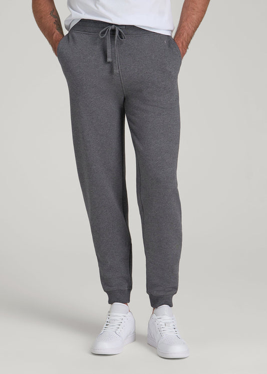 American Tall Men Wearever 2.0 Fleece Joggers for Tall Men in Charcoal Mix