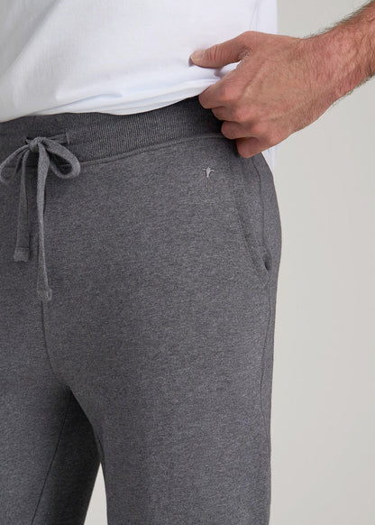 American Tall Men Wearever 2.0 Fleece Joggers for Tall Men in Charcoal Mix