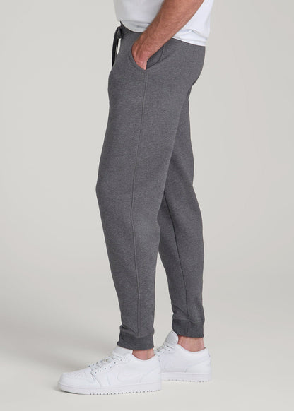 American Tall Men Wearever 2.0 Fleece Joggers for Tall Men in Charcoal Mix