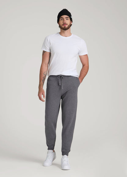 American Tall Men Wearever 2.0 Fleece Joggers for Tall Men in Charcoal Mix
