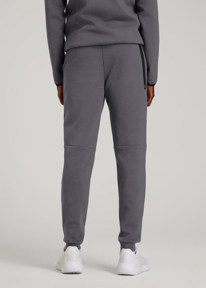 American Tall Men Tech Motion Fleece Joggers for Tall Men in Iron Grey