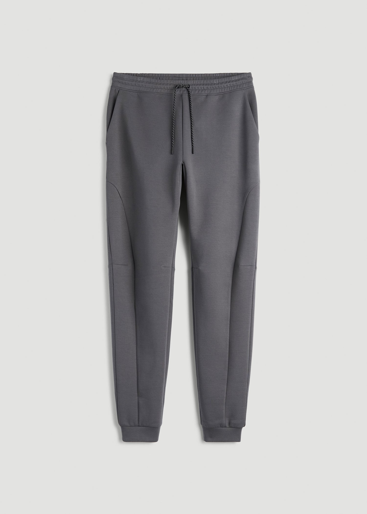 American Tall Men Tech Motion Fleece Joggers for Tall Men in Iron Grey