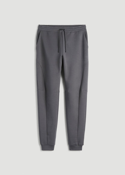 American Tall Men Tech Motion Fleece Joggers for Tall Men in Iron Grey