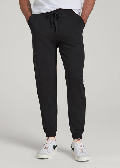 American Tall Men Wearever 2.0 Fleece Joggers for Tall Men in Black